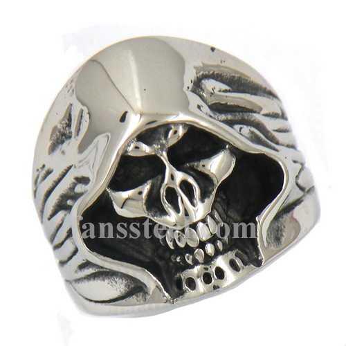 FSR13W17 reaper ghost skull biker ring - Click Image to Close